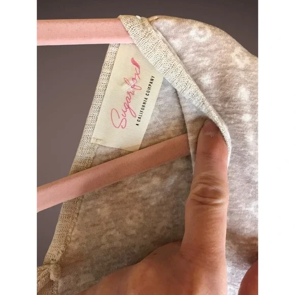 Sugarfox Women's Pullover Top Color Texture Blocking Sz S Tunic Peasant - Picture 4 of 4